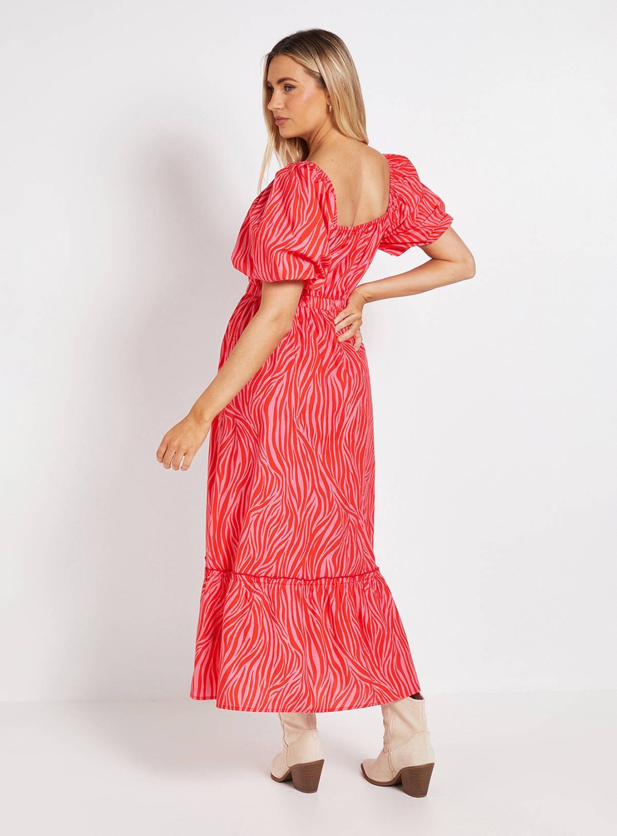 DOROTHY PERKINS Poplin Twist Front Midaxi Dress 10 - Image 3